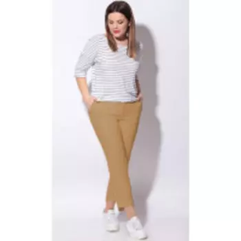 Брюки LeNata-11098/1 В цвете: Бежевый; Размеры: 52,46,44