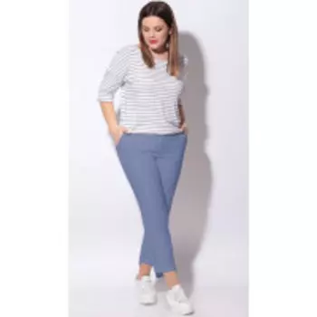 Брюки LeNata-11098/2 В цвете: Голубой; Размеры: 50,52,46,48,54,44