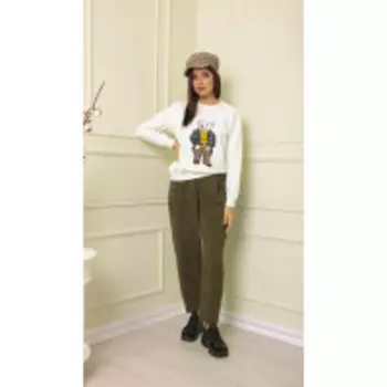 Брюки Sandyna-13830/2 В цвете: Зеленый; Размеры: 50,52,46,48,54,44