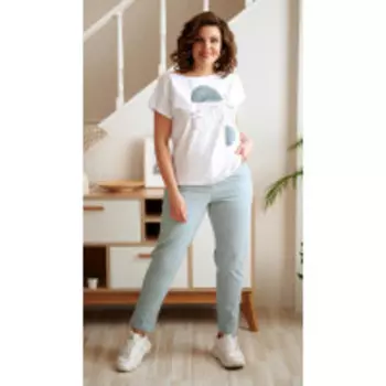 Брюки Swallow-2023/2 В цвете: Голубой; Размеры: 56,50,52,46,48,54