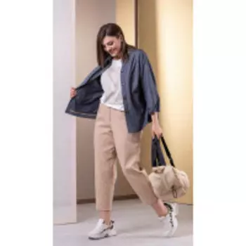 Deesses-3037 В цвете: Синий, Бежевый; Размеры: 56,58