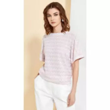 Джемпер Kaloris-1731 В цвете: Розовый; Размеры: 50,52,46,48,44,42