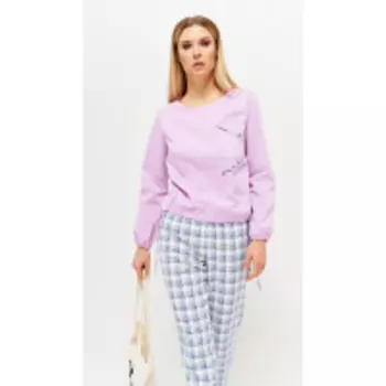 Джемпер Люше-2599 В цвете: Розовый, Фиолетовый; Размеры: 50,52,46,48,54,44