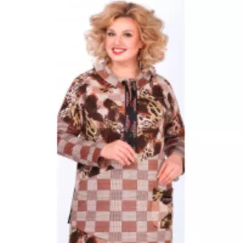 Джемпер Matini-41272/1 В цвете: Коричневый; Размеры: 58,60,62,64,66,68,70,72,74