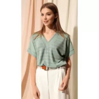 Джемпер Nova Line-20377 В цвете: Зеленый; Размеры: 50,48,44,42