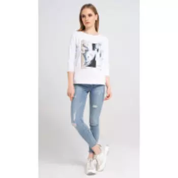 Джемпер Prio-30940z В цвете: Белый, Разноцветный; Размеры: 46,42