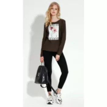 Джемпер Prio-4240Z/1 В цвете: Коричневый; Размеры: 50,52,46,48,44,42