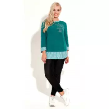 Джемпер Prio-6740Z В цвете: Зеленый; Размеры: 56,58,52,54