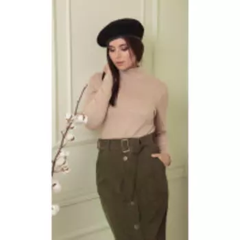 Джемпер Sandyna-13877 В цвете: Бежевый; Размеры: 46,48,44