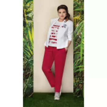 Elady-2754 В цвете: Красный, Белый; Размеры: 50,52,48,54