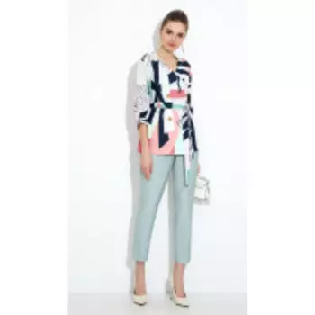 Gizart-5096 В цвете: Голубой, Разноцветный; Размеры: 50,52,46,48