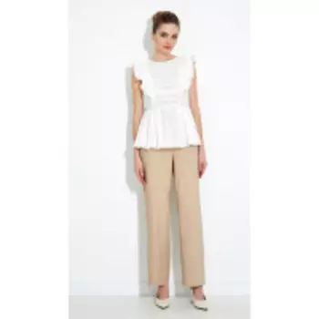 Gizart-7490 В цвете: Белый, Бежевый; Размеры: 46,48,44,42