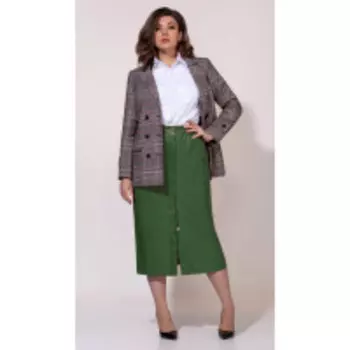 Юбка Anna Majewska-1438/2 В цвете: Зеленый; Размеры: 50,46,48