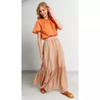 Юбка ArtRibbon-3474Y В цвете: Оранжевый; Размеры: 50,52,46,48,54,44,42