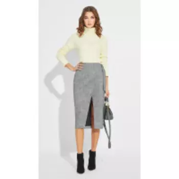 Юбка Buter-2137 В цвете: Серый; Размеры: 50,46,48,44,42