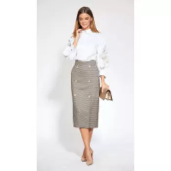 Юбка EOLA-1869 В цвете: Серый; Размеры: 52