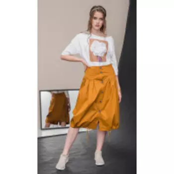 Юбка Галеан Cтиль-760B В цвете: Желтый; Размеры: 50,52,46,48,44