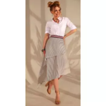 Юбка Golden Valley-5039 В цвете: Бежевый; Размеры: 50,52,46,48