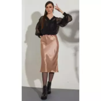 Юбка Golden Valley-56472 В цвете: Бежевый; Размеры: 48,42