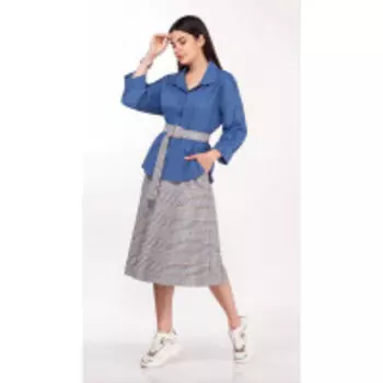 Юбка La Kona-1322/1 юбка В цвете: Серый, Голубой; Размеры: 46,48,44