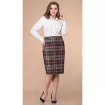 Юбка Линия-Л-Ю-22/2 В цвете: Коричневый; Размеры: 50,52,48