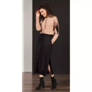 Юбка Nova Line-3534 В цвете: Черный; Размеры: 46,42