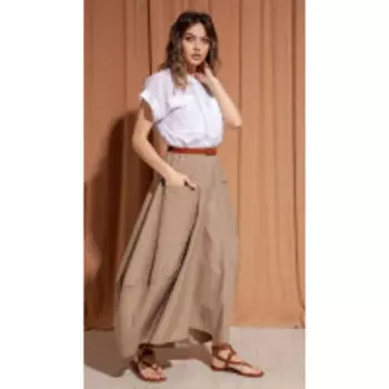 Юбка S_ette-3010 В цвете: Бежевый; Размеры: 50,52,46,48,44,42