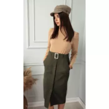 Юбка Sandyna-13831/2 В цвете: Зеленый; Размеры: 48,44