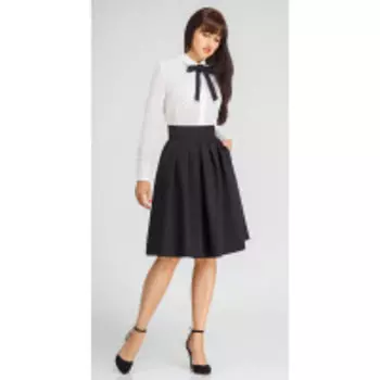 Юбка Swallow-067 В цвете: Черный; Размеры: 50,46,48,44