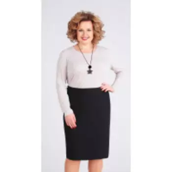 Юбка Swallow-245 В цвете: Черный; Размеры: 50,52,48