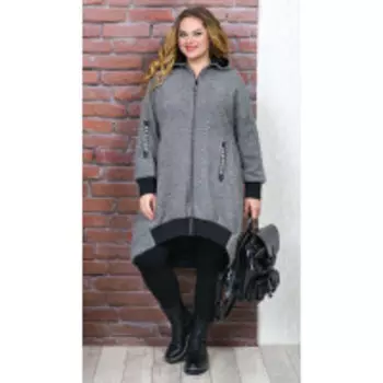 Кардиган Alani-1256 В цвете: Серый; Размеры: 56,58,54