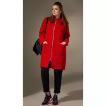 Кардиган Andrea Style-00305/2 В цвете: Красный; Размеры: 56,58