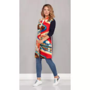 Кардиган Ивелта плюс-899 В цвете: Разноцветный; Размеры: 46,48,44