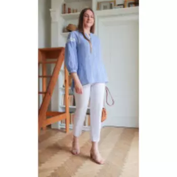 КаринаДелюкс-B-421 В цвете: Белый, Голубой; Размеры: 50,52,48,76