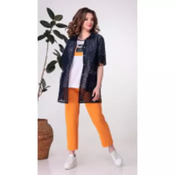 КаринаДелюкс-В-429 В цвете: Синий, Оранжевый; Размеры: 56,52,54