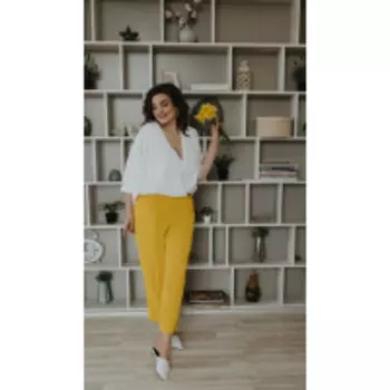 Комбинезон Olga Style-C666/2 В цвете: Желтый; Размеры: 50,52,54