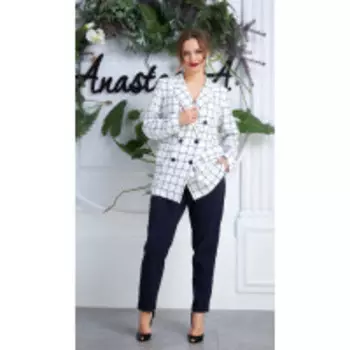 Костюм Anastasia-577 В цвете: Синий, Белый; Размеры: 50,52,46,48,54