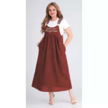 Костюм Andrea Style-00266/1 В цвете: Красный, Белый; Размеры: 50,52