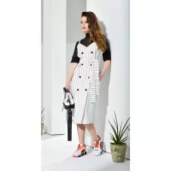 Костюм Anna Majewska-а143 В цвете: Белый, Черный; Размеры: 50,46,48