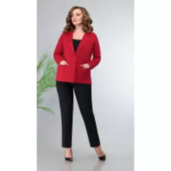 Костюм Denissa Fashion-1322 В цвете: Красный, Черный, Разноцветный; Размеры: 50,52