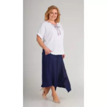 Костюм Диамант-1431 В цвете: Синий, Белый; Размеры: 56,52,54