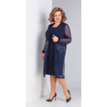 Костюм Диамант-1493 В цвете: Синий; Размеры: 56,52,54