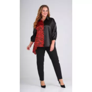 Костюм Диамант-1560 В цвете: Красный, Черный, Разноцветный; Размеры: 56,52,54