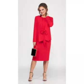 Костюм DilanaVIP-1636 В цвете: Красный; Размеры: 50,52,48,54