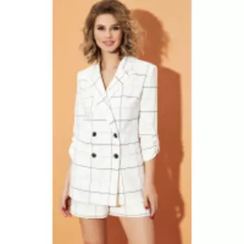 Костюм DiLiaFashion-0455 В цвете: Белый, Разноцветный; Размеры: 50,52,44,42