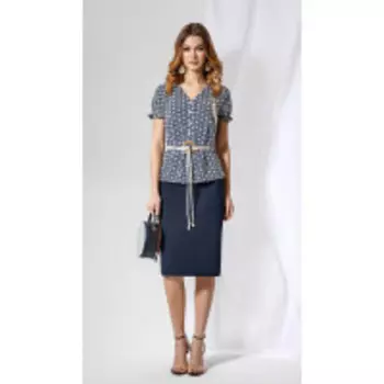 Костюм FIORRI-1014 В цвете: Синий; Размеры: 46,44