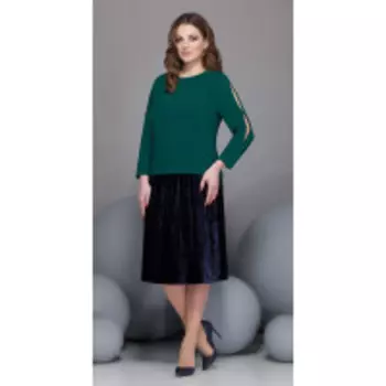 Костюм Ивелта плюс-2432 В цвете: Зеленый; Размеры: 50,52,48