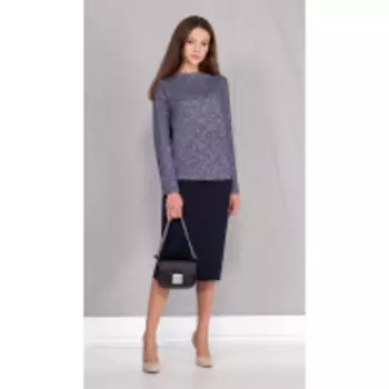 Костюм Ивелта плюс-2505 В цвете: Синий; Размеры: 46,44