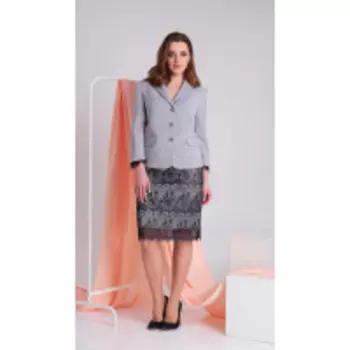 Костюм Ивелта плюс-2512 В цвете: Серый; Размеры: 52,54