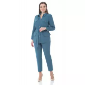 Костюм КаринаДелюкс-В-395 В цвете: Синий, Голубой; Размеры: 50,52,54